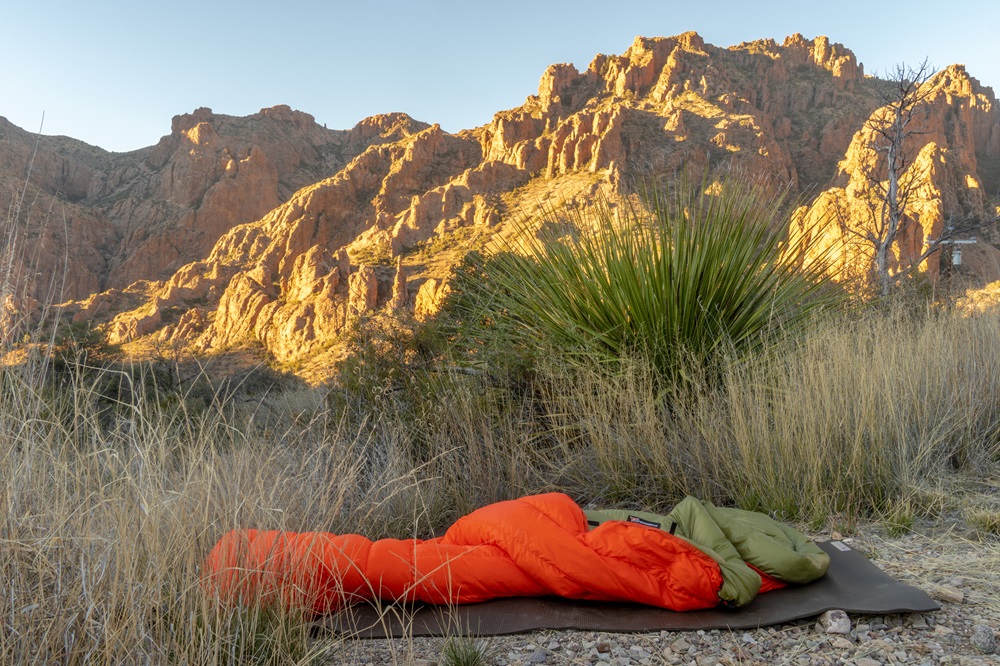 used down sleeping bag