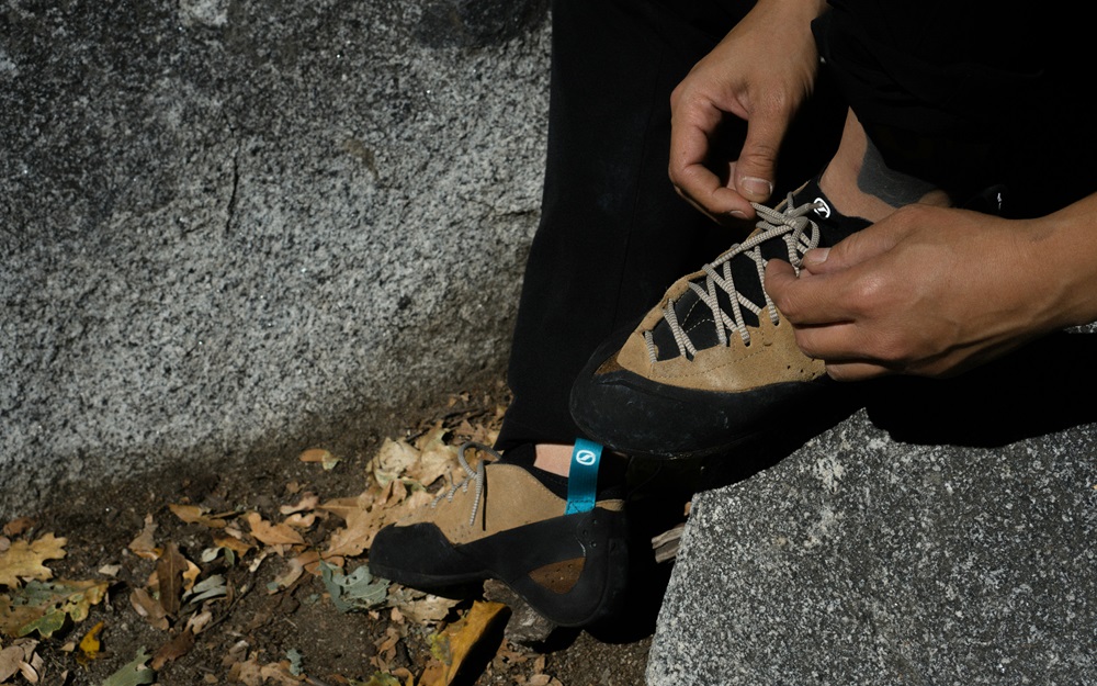 rock climbing shoes