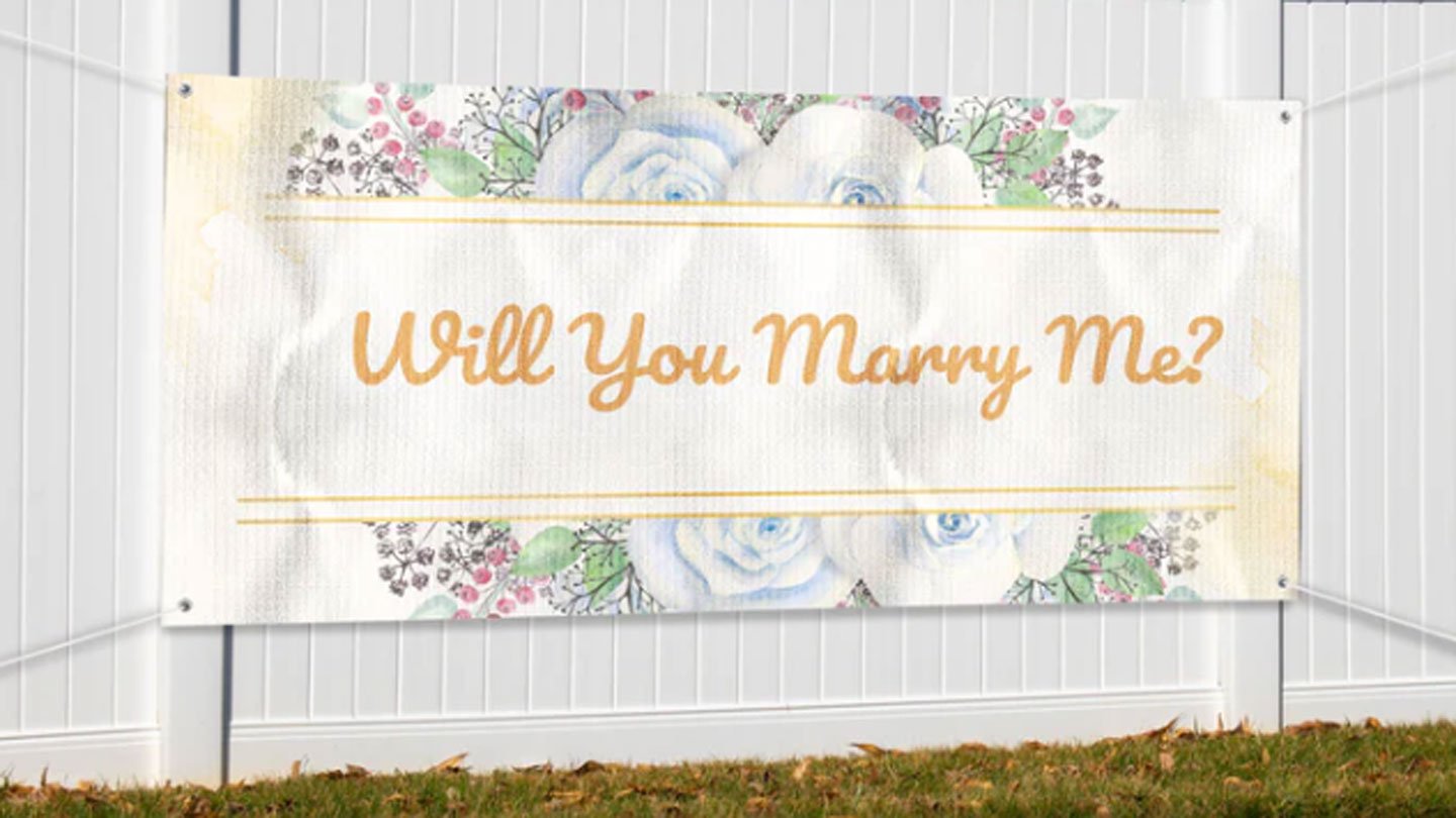 Marry Me Banner: The Perfect Addition To Your Special Day